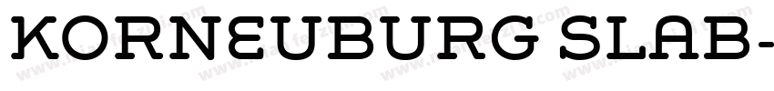 KORNEUBURG SLAB字体转换